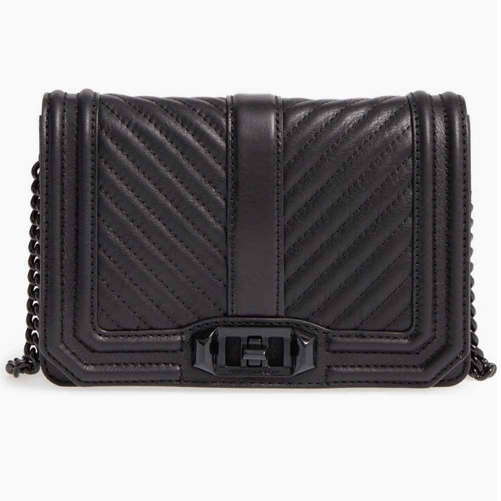 Chevron quilted Love Crossbody Handbag
